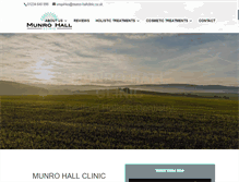 Tablet Screenshot of munro-hallclinic.co.uk
